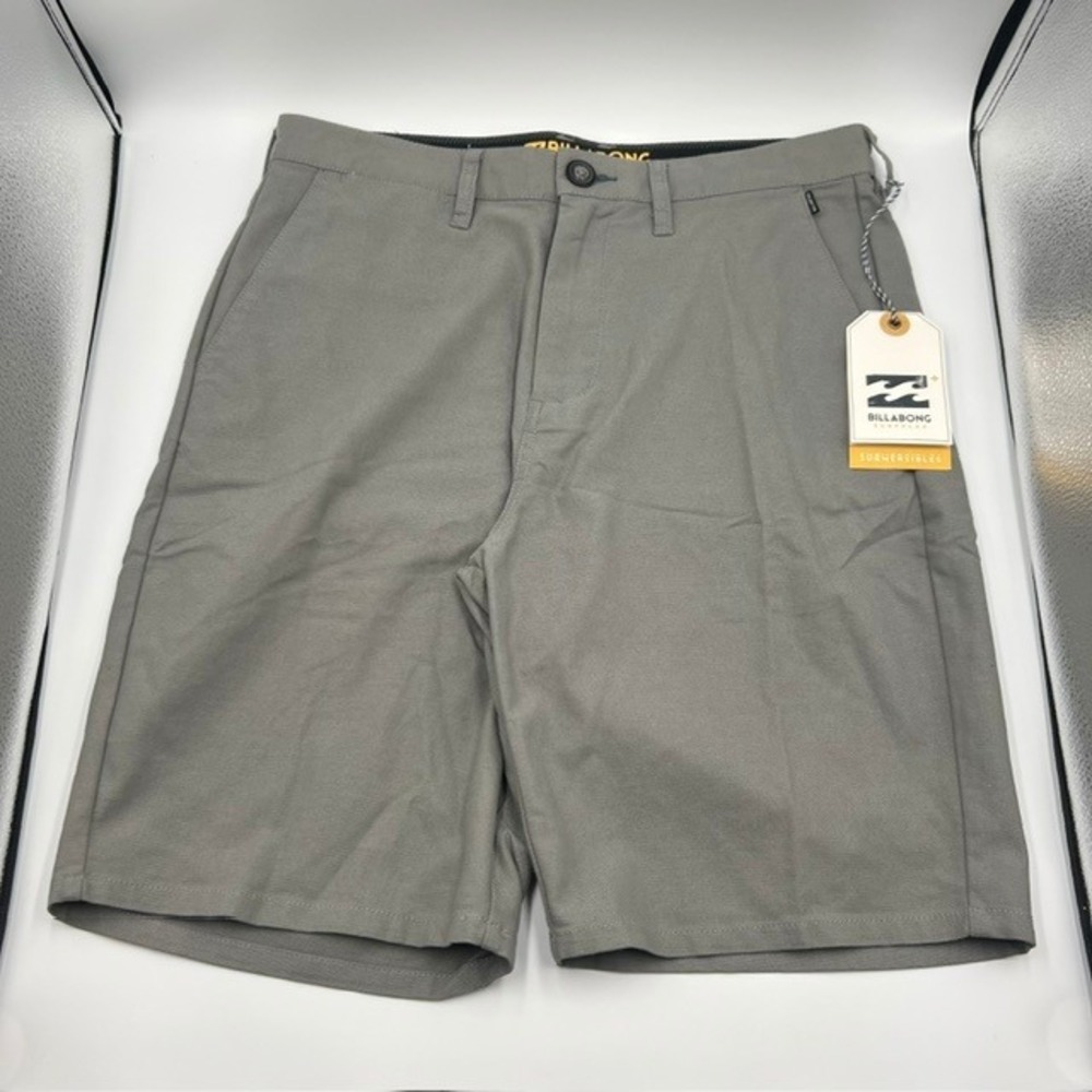 NWT $65 Billabong Surfplus Men's Submersibles Gray Shorts Size 30 with 9" Inseam